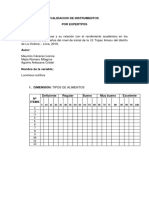 Ejemplo de Validacion de Instrumentos