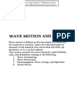 Electromagnetic Wave, Energy, and Spectrum 4. Sound Waves