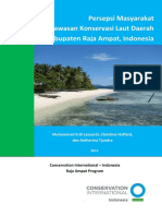 2011 Persepsi Masyarakat Di KKLD RajaAmpat Sr