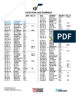 FINAL 2019-20 Utah Jazz Schedule