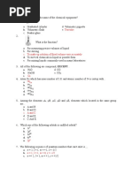 Final Test Chemistry 10