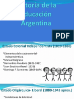 Historia de La Educación Argentina