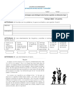 evaluación hecho y opinión