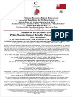 MACN - R999999999 - Declaration of Trust of The Moorish National Republic Federal Government-PN