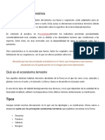 Ecosistemas terrestres: tipos, características y animales