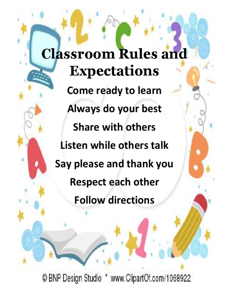 Essential Classroom Rules and Expectations | PDF | Career & Growth ...