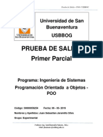 Prueba de Salida Primer Parcial: Universidad de San Buenaventura Usbbog