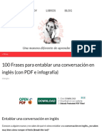 100 Frases para Entablar Una Conversación en Inglés (Con PDF