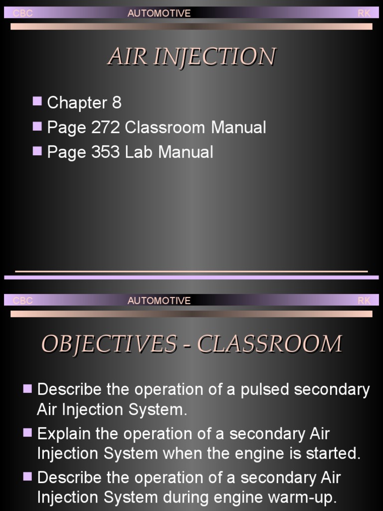 Pulsed Secondary Air Injection Overview | PDF | Computers | Technology ...