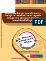 educación organizamos y planificamos el trabajo de castellano como segunda lengua