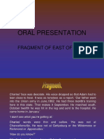 Oral Presentation: Fragment of East of Eden
