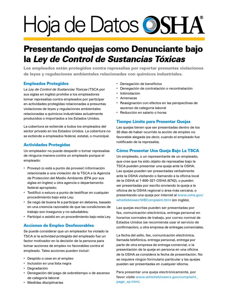 manual osha en español Administración de Seguridad y Salud