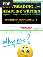 Copyreading Tanauan Caravan