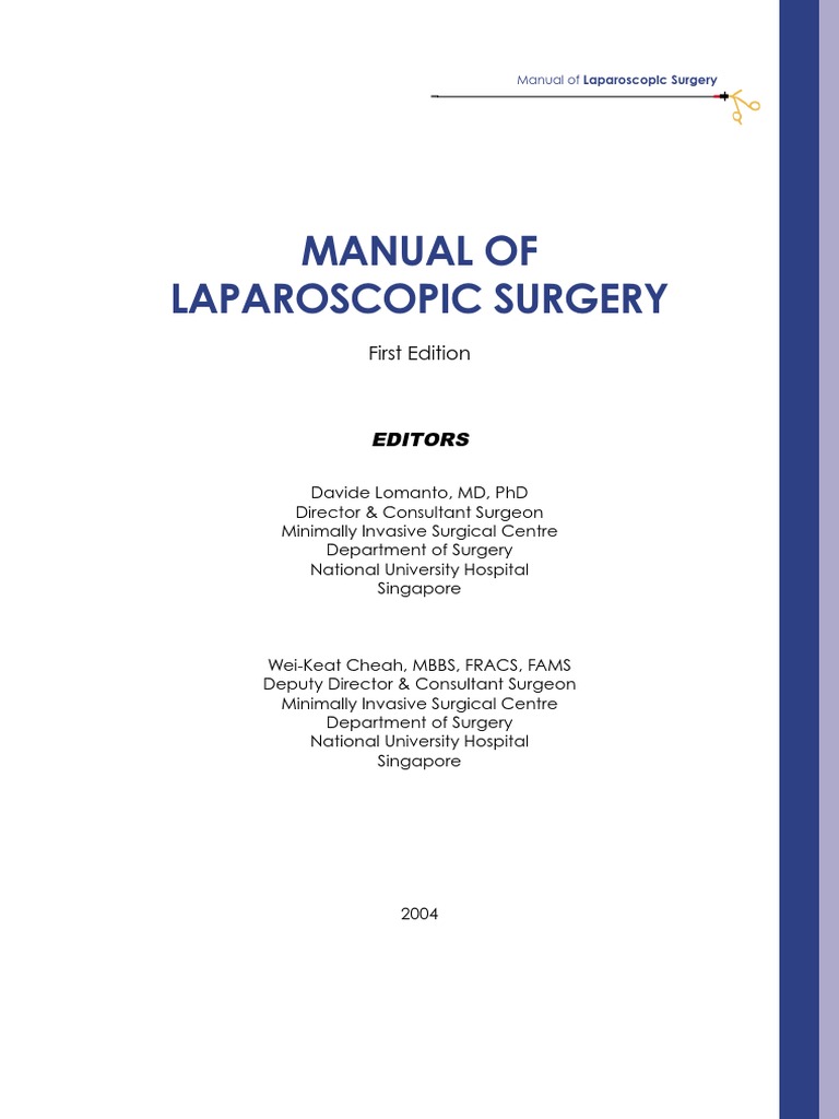 Manual of Laparoscopic Surgery Guide | PDF | Surgery | Medical Specialties