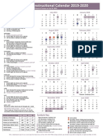 Instructional Calendar 2019-2020