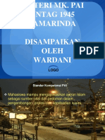 Materi Mk. Pai