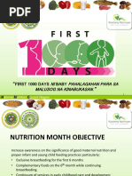 First 1000 Days Nutrition Guidelines | PDF | Human Nutrition ...
