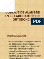 102515413 Doblaje de Alambre en El Laboratorio de Ortodoncia