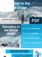 Education in The Social Order