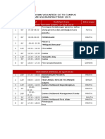 Rundown Volunteer Go To Campus Mri Kalimantan Timur 2019