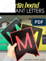 Bulletin Board Pennant Letters FREE