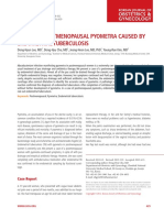 A Case of Postmenopausal Pyometra Caused by Endometrial Tuberculosis