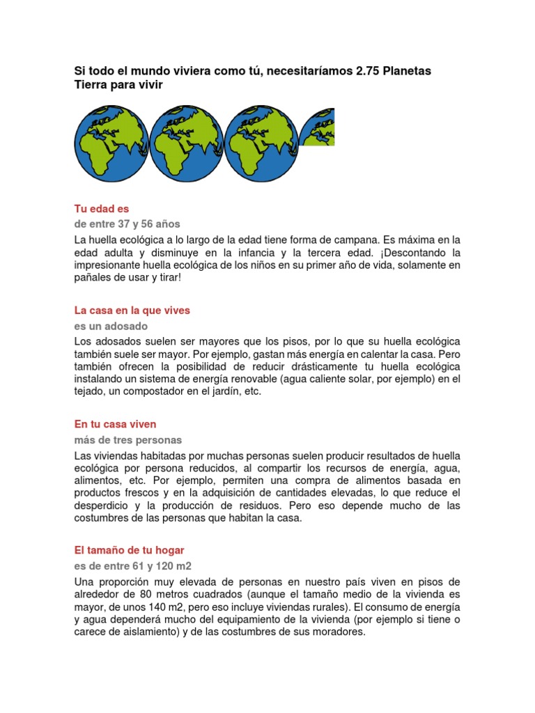 Consejos para Reducir Tu Huella Ecológica | PDF | Coche | Carne