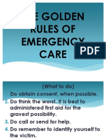 The Golden Rules of Emergency Care