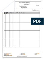 Internal Audit Schedule