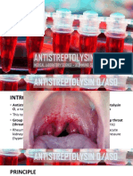 Immuno-Serology: Antistreptolysin 0