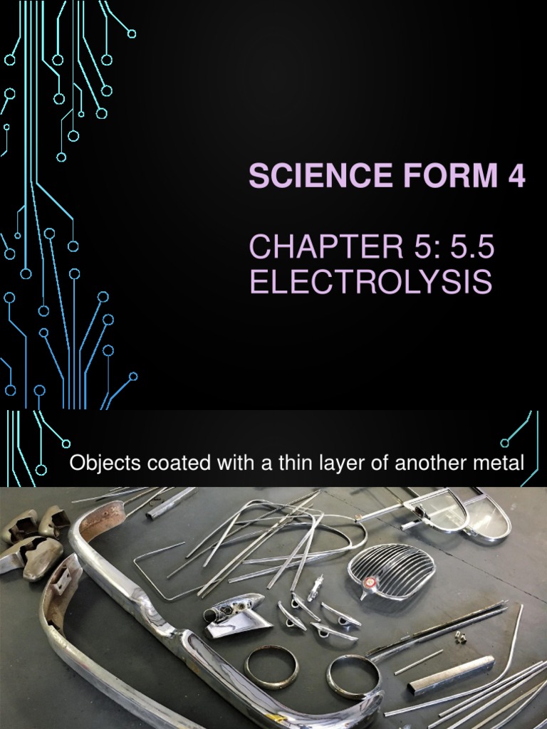 Science Form 4 Chapter 5 5.5 | PDF | Anode | Cathode