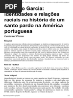 Escravidão e Subjetividades - Gonçalo Garcia - a história do primeiro santo pardo da America Latina