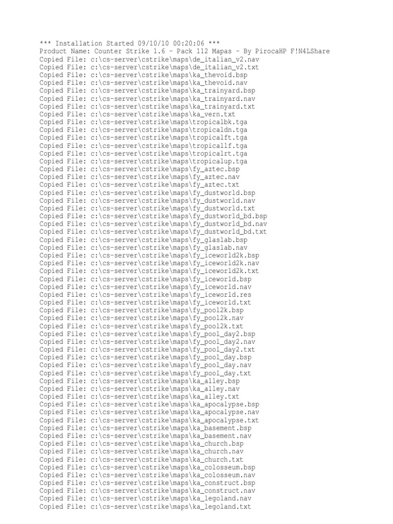 Setup Log | PDF | Text File | Data