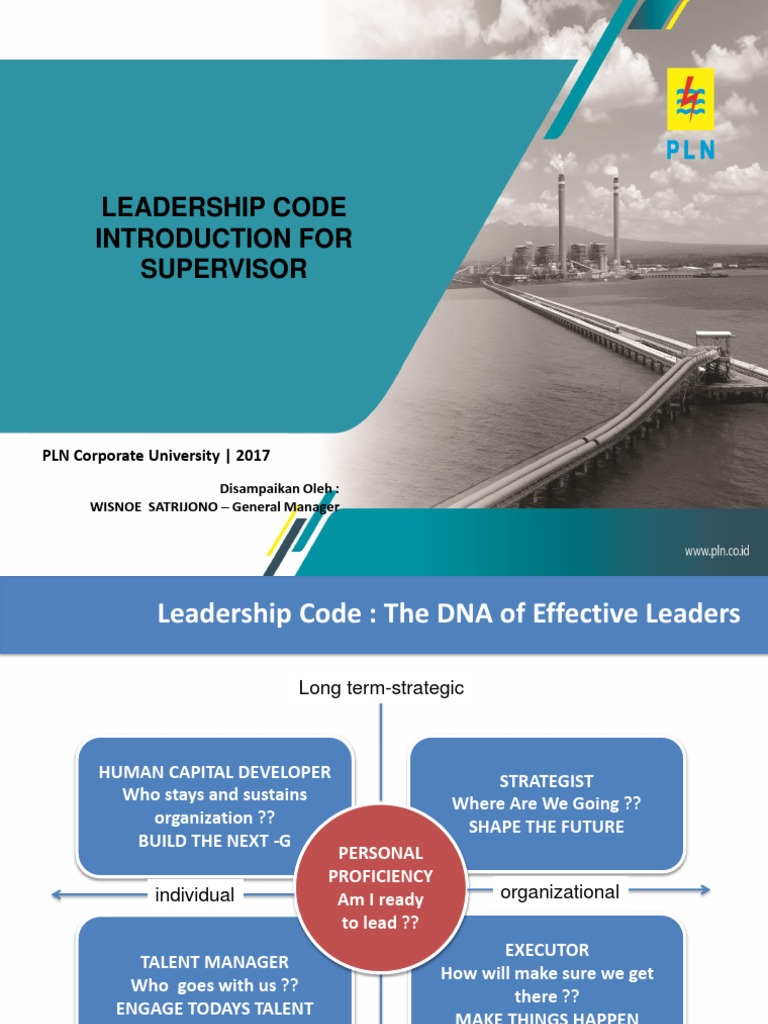 Leadership Code for Supervisors | PDF | Strategist | Leadership