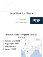 Map Work For Class X: A P Mishra PGT Geography