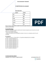 Section 1: MULTIPLE CHOICE QUESTION (Not To Be Evaluated) : Last Updated 06 May, 2019