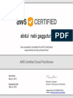 AWS Certified Cloud Practitioner Certificate PDF
