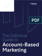 The Definitive Guide To Account Based Marketing