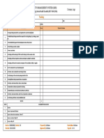 Internal Audit Checklist - Tool Manufacturing