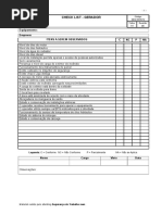 Check List de Manutenção Preventiva Dos Exaustores (Modelo) | PDF