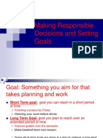 Making Responsible Decisions and Setting Goals