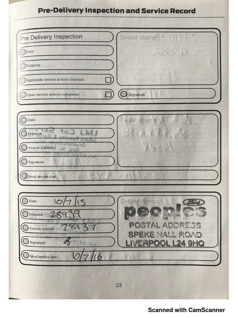 Service History | PDF
