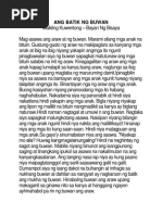Alamat NG Araw, Buwan at Mga Bituin | PDF