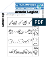 Ficha de Secuencia Lógica para Primero de Primaria