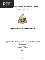 B.SC MathHons Syllabus CBCS 2018 RKMRC PDF