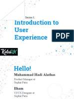 Kelas UX-Series 1 - Introduction To UX