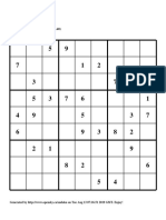 Easy sudoku puzzle with rating 0.40