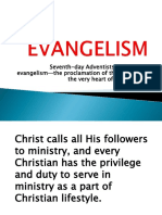 Evangelism. Promotional Talk