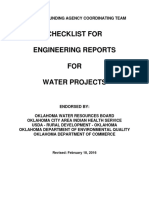 Checklist for Water Project