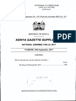 PhysicalPlanningBill 2017 PDF